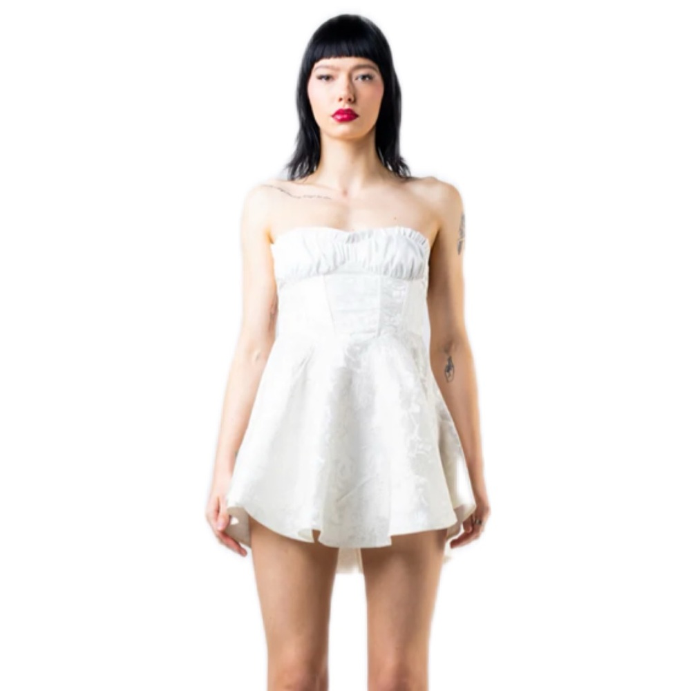 Finesse Connie White Mini Dress Ivy Small
